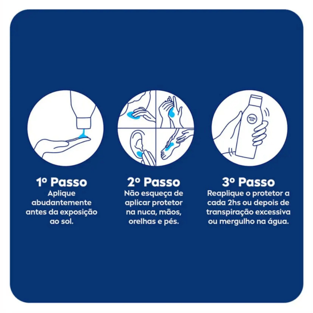 Protetor Solar Nivea Sun FPS 70 Protect & Hidrata 200ml
